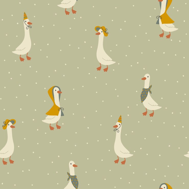 Vector the cute cartoon illustration of duck