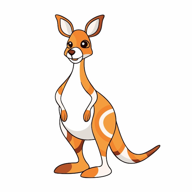 cute cartoon kangaroo