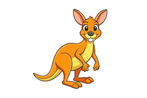cute cartoon kangaroo
