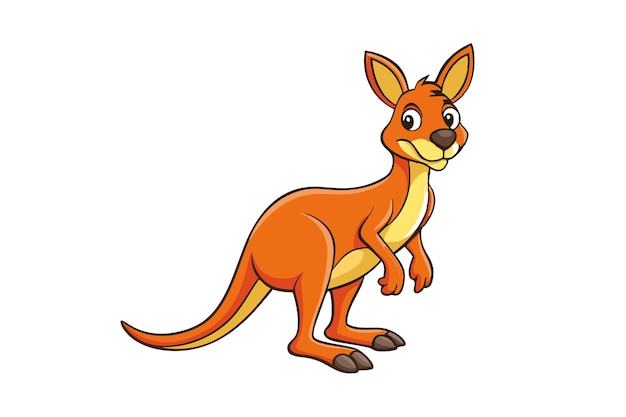 cute cartoon kangaroo