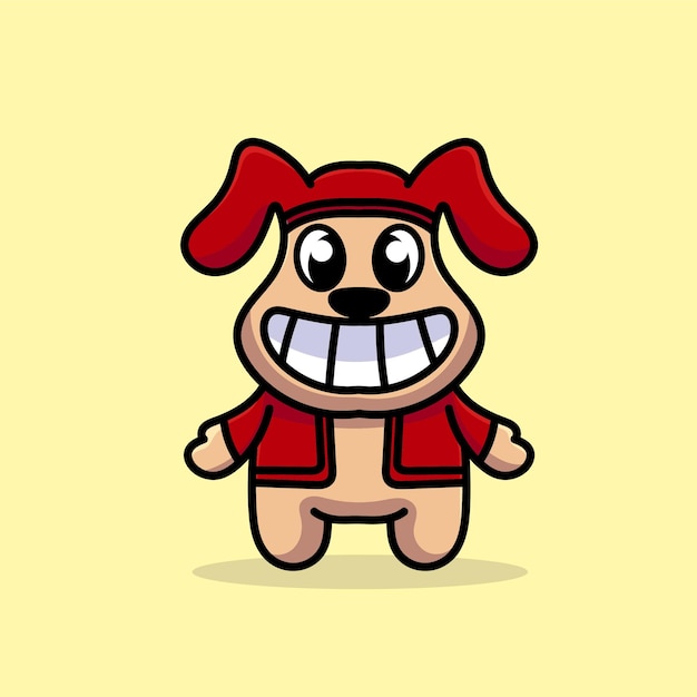 Vector cute cartoon mascot funny