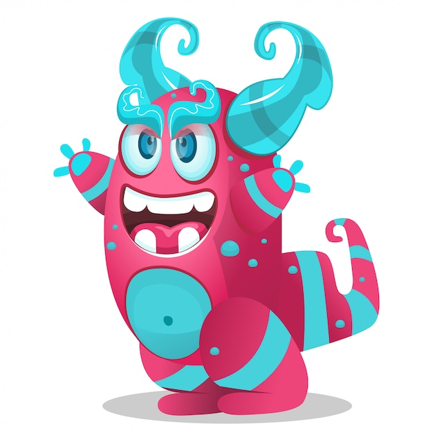 Cute cartoon monster for party decoration,