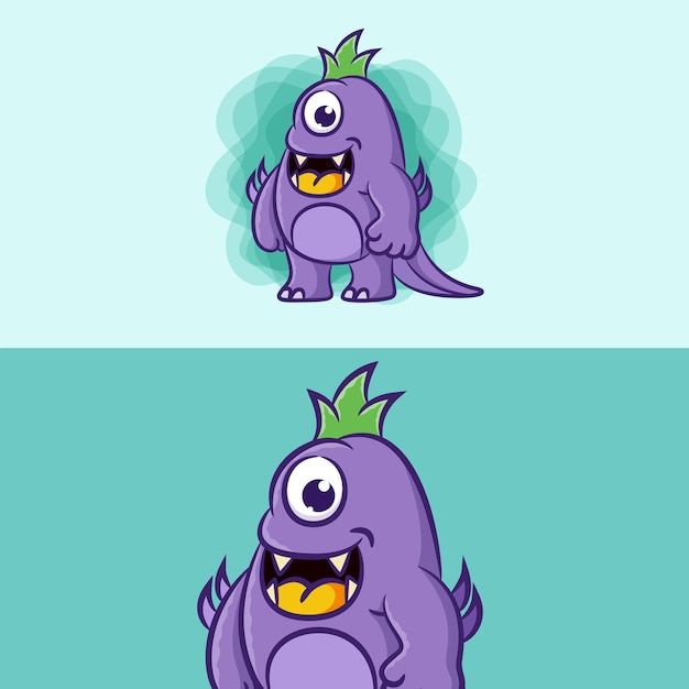 Cute cartoon monster