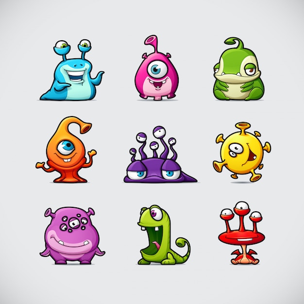 Cute Cartoon Monsters