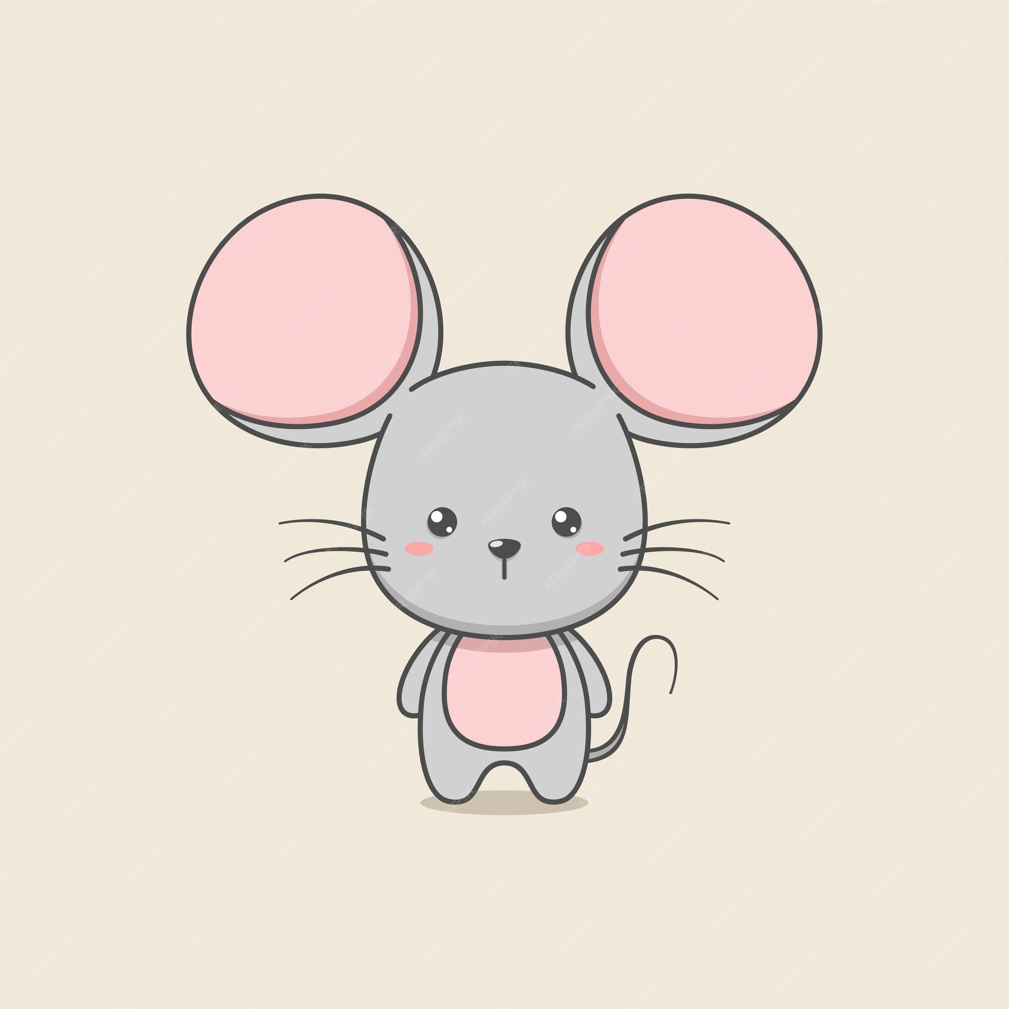 Милая мышка рисунок
