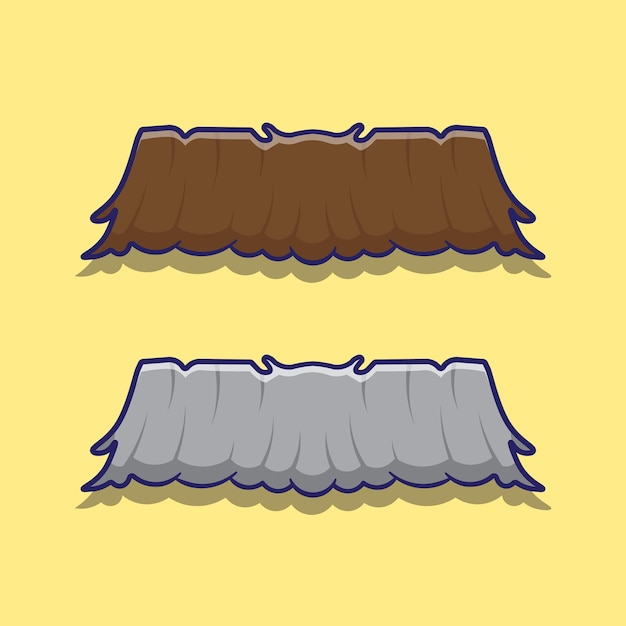 Cute cartoon of mustache vector illustrations icon mascot with isolated layers