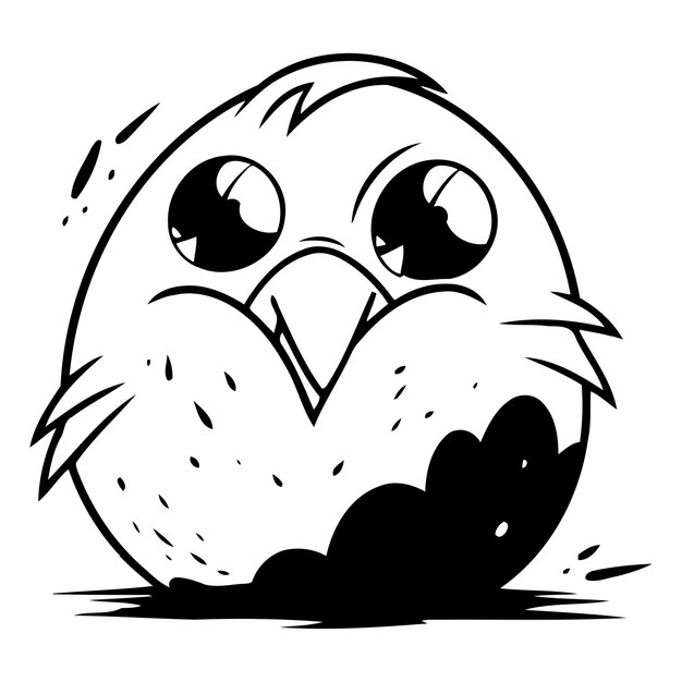 Vector cute cartoon owl vector illustration isolated on a white background