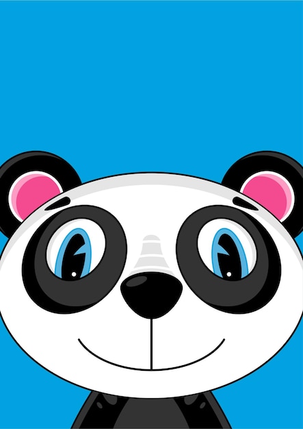 Cute Cartoon Panda Bear Character