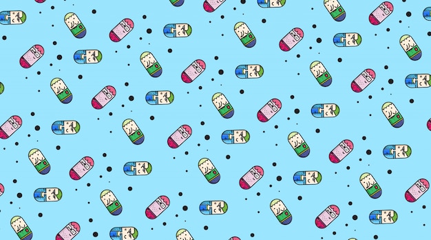 Cute cartoon pattern wrapping paper