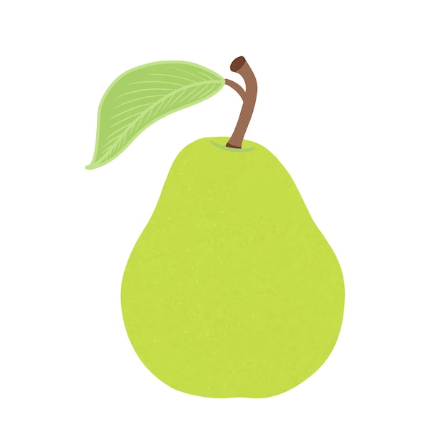 Cute cartoon pear vector