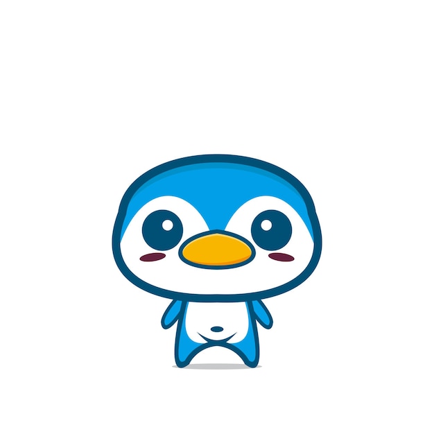 Cute cartoon penguin design mascot character cartoon