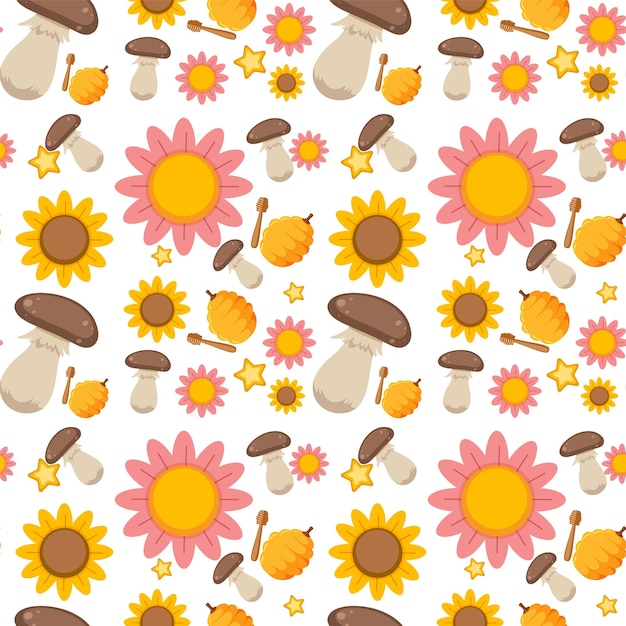 Cute cartoon seamless pattern