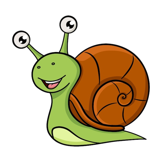 Cute Cartoon Snail