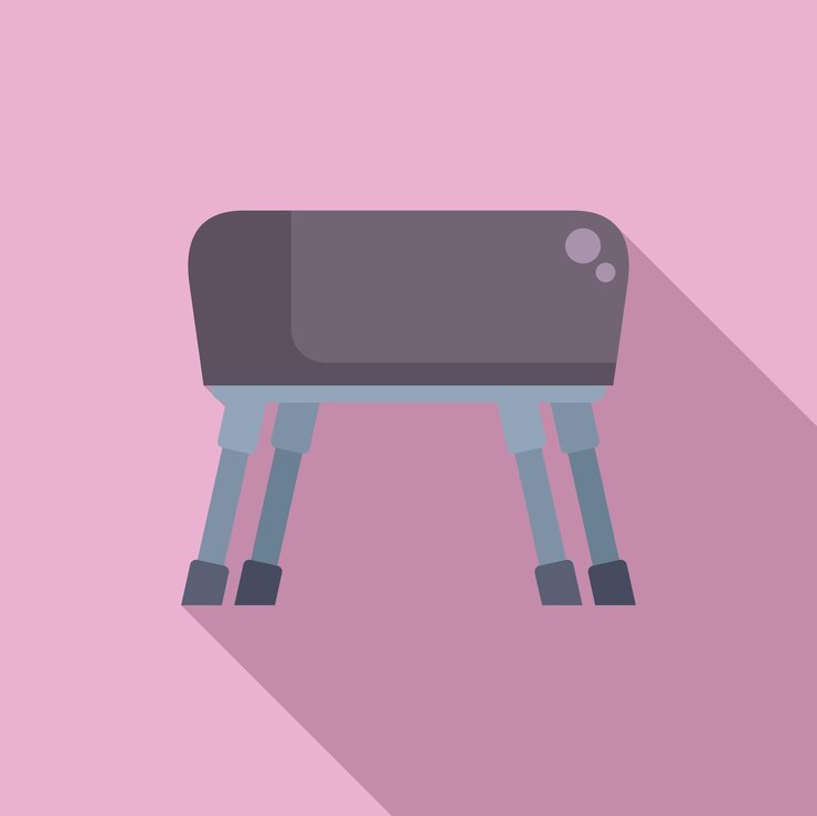 Vector cute cartoon space robot on pink background
