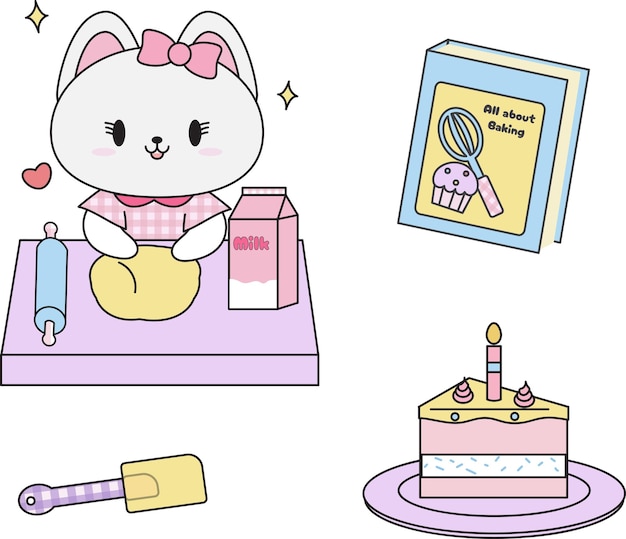 Cute Cat Baking