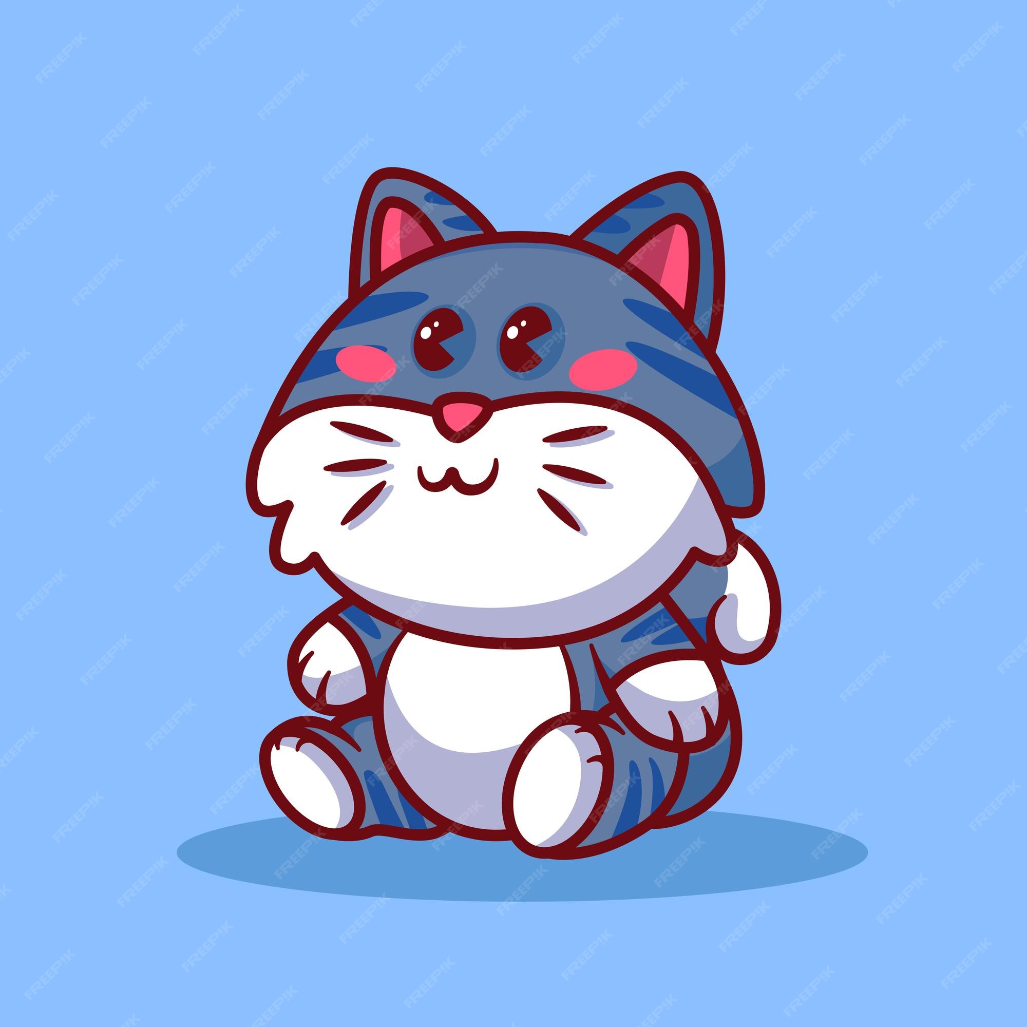 cute cartoon cat. cute animal for kids icon 26894764 PNG