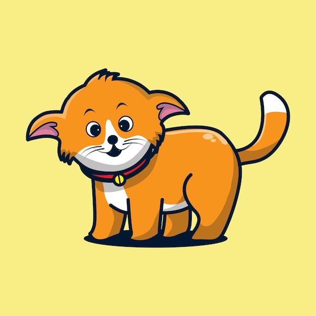 cute cat cartoon pet