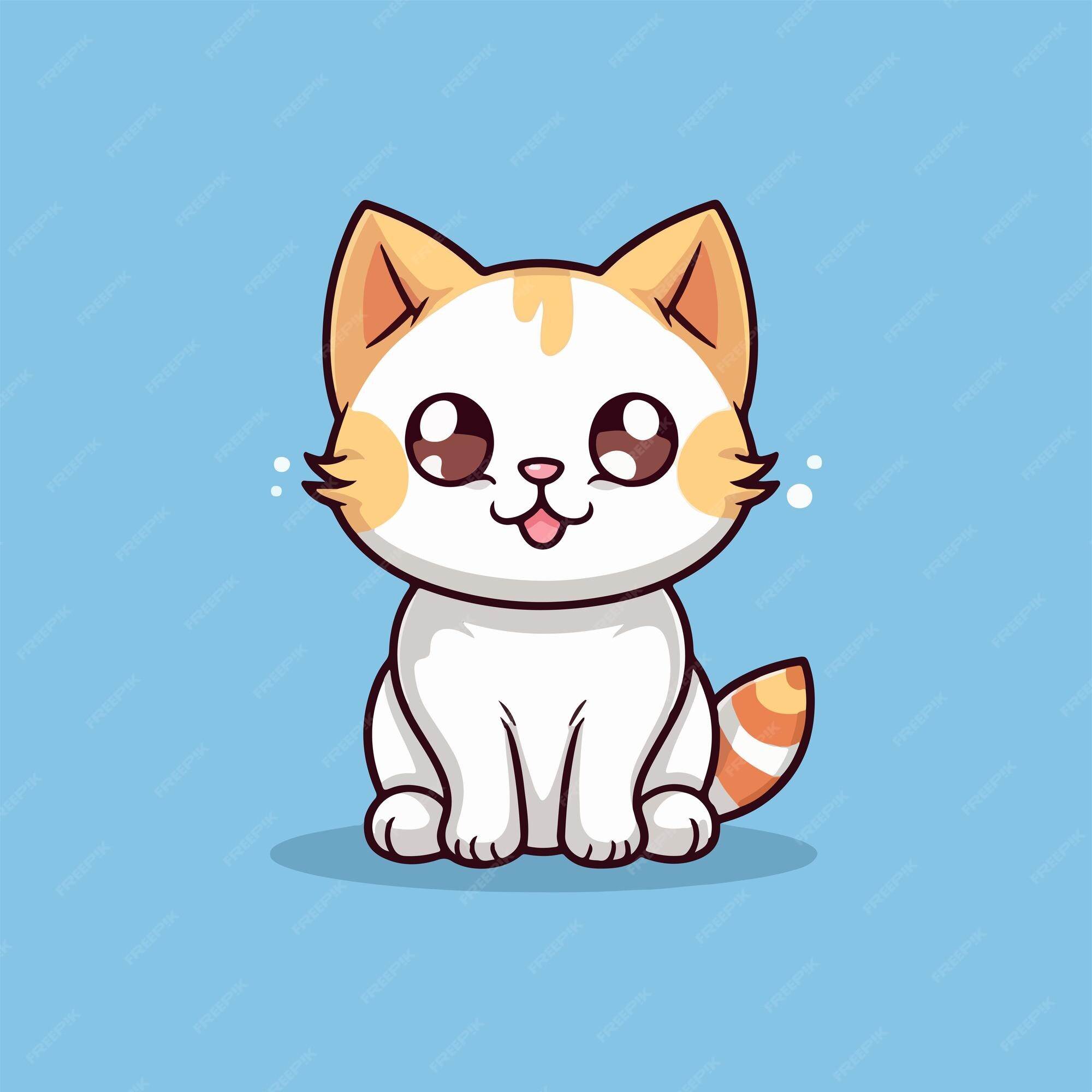 Kawaii cat animal cartoon vector design Stock Vector Image & Art