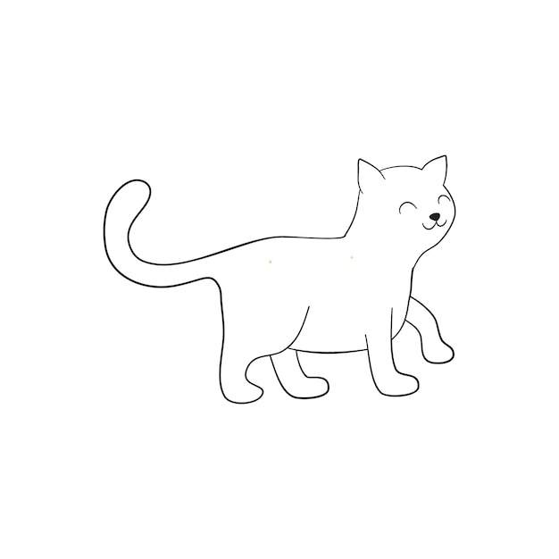 cute cat coloring book cute poses graphic