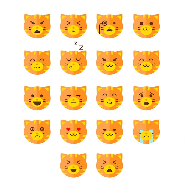 Emoticon gatto carino