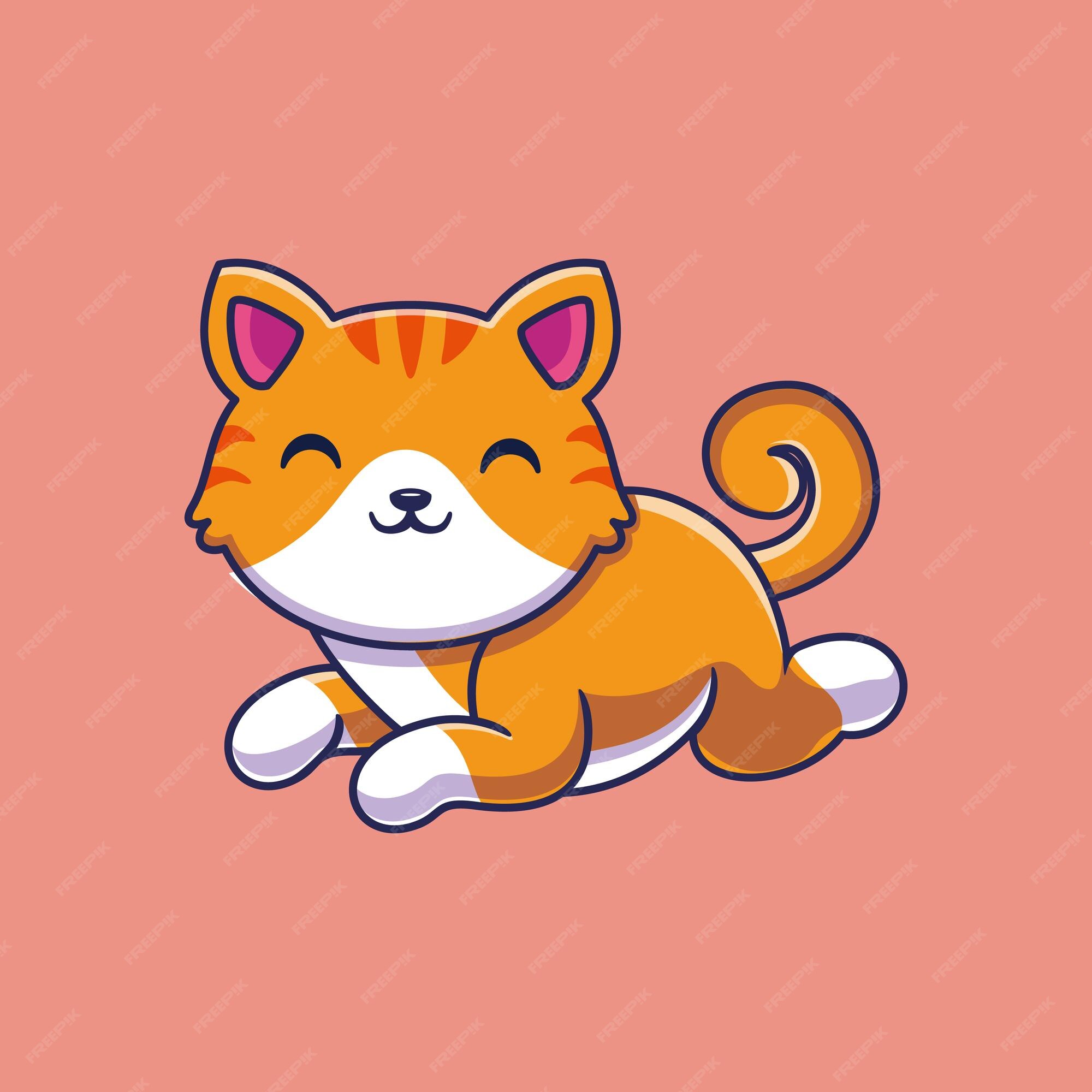 Cute angry cat sitting cartoon vector icon illustration 9366450 Vector Art  at Vecteezy