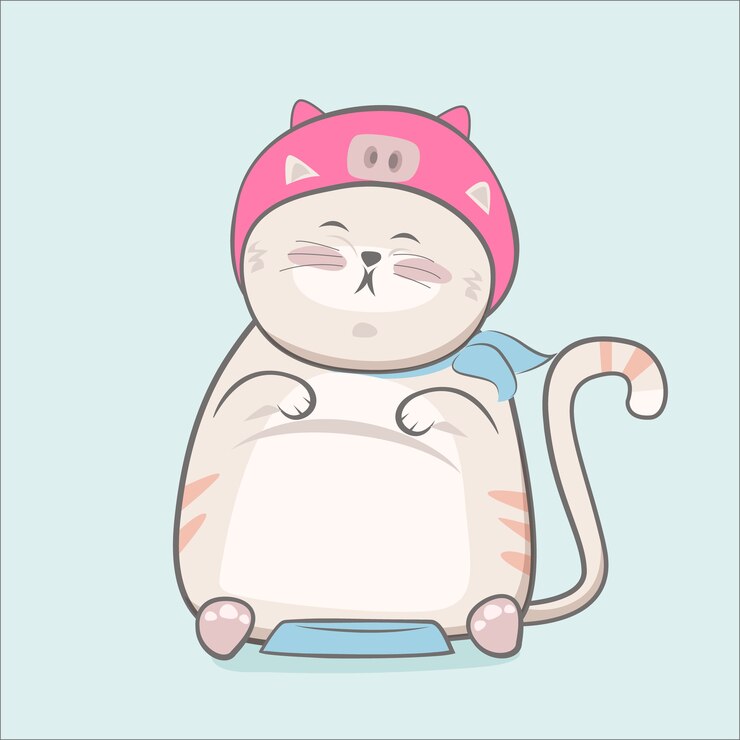 Вектор симпатичный кот рисованной мультфильм