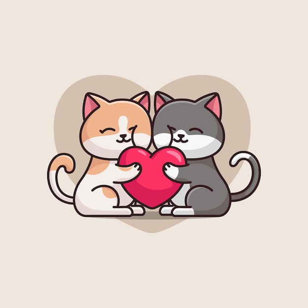 A Cat Love Icon Royalty Free SVG, Cliparts, Vectors, and Stock  Illustration. Image 88462754.