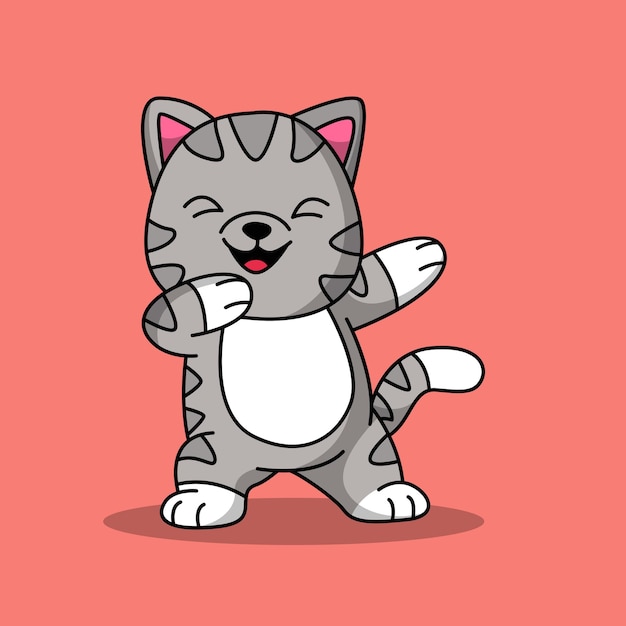 cute cat icon vector illustration