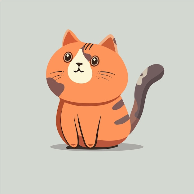 Cute cat icon vector illustration