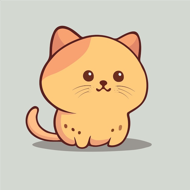 Cute cat icon vector illustration