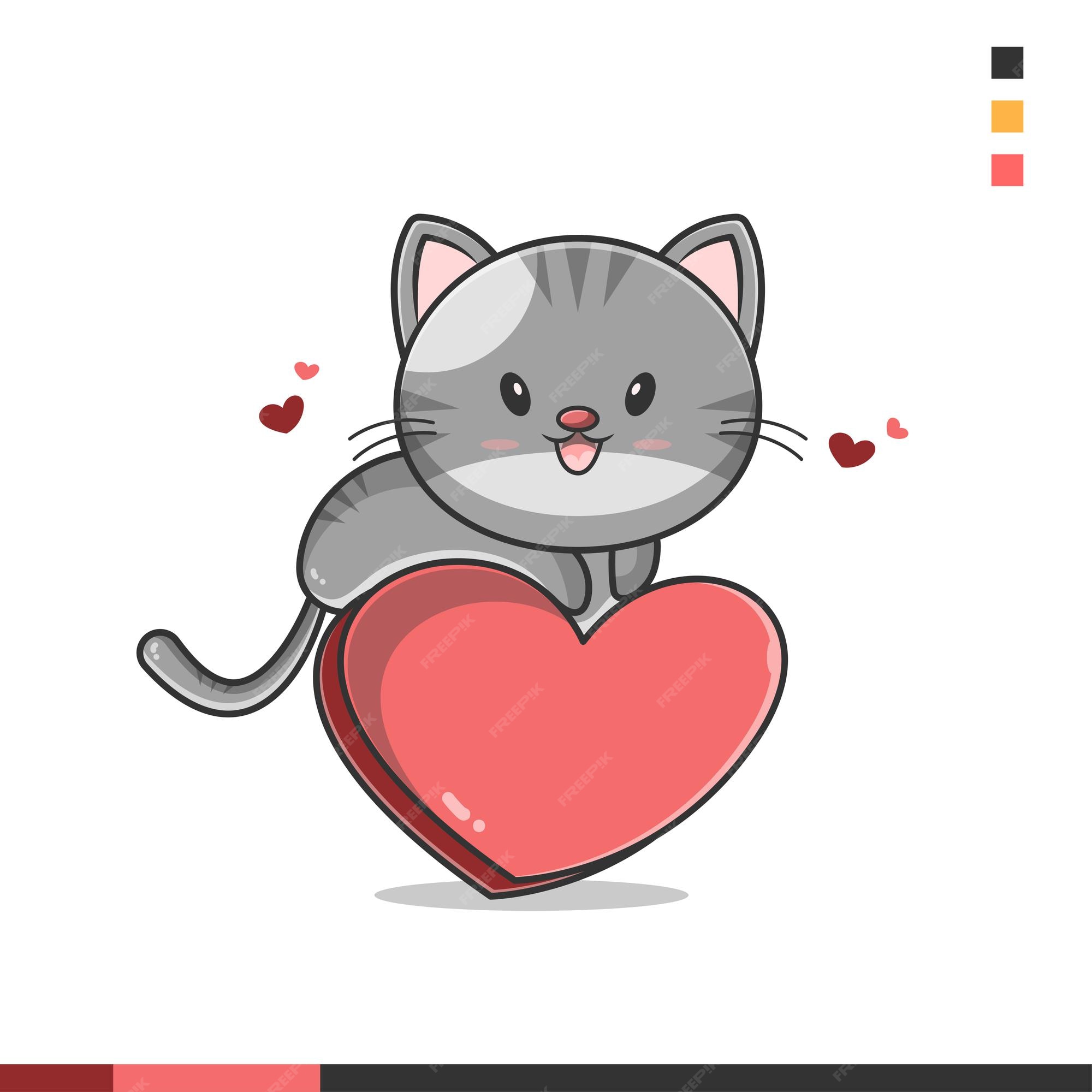 Love Cats, Cat, Kitten, Cute Cat Sketch Vector Illustration Stock Vector -  Illustration of inscription, icon: 82286210