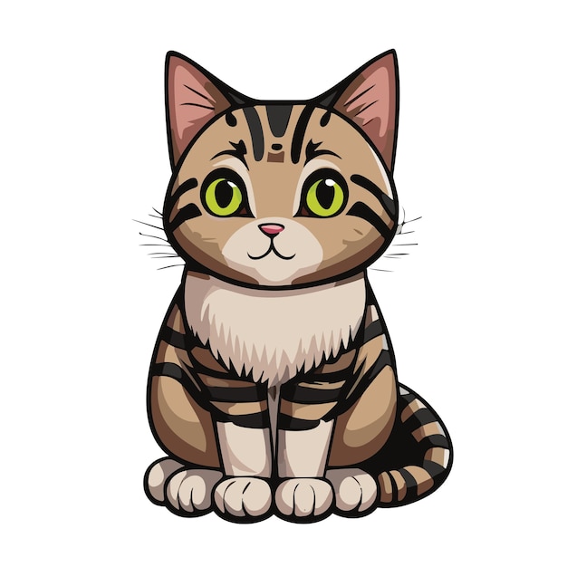 Cute cat illustration