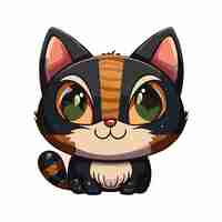 Vector cute cat illustration