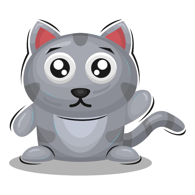 Vector cute cat illustration