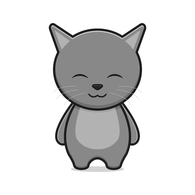 Fashion head cat icon, flat style 14580343 Vector Art at Vecteezy