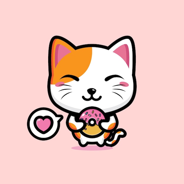 Cute cat mascot