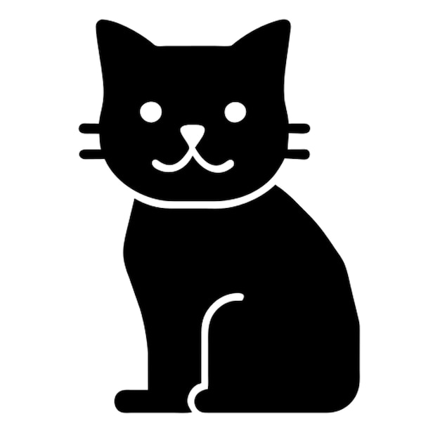 cute cat pictogram