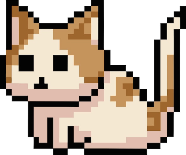 cute cat pixel art_2