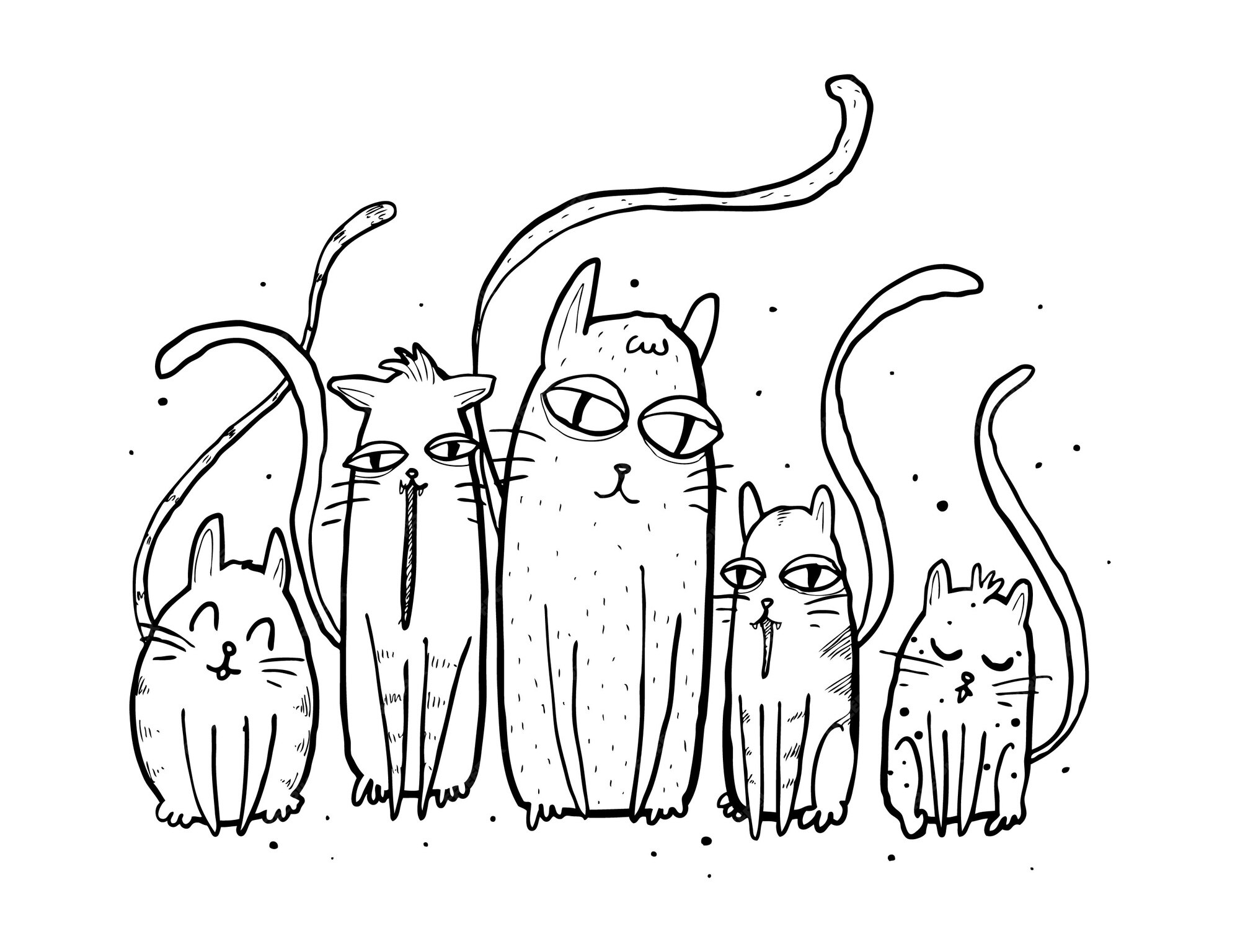 Cartoon Cat эскиз