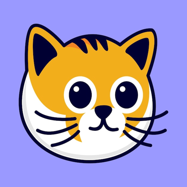 cute cat vector icon illustration icon concept isolated vector flat cartoon style