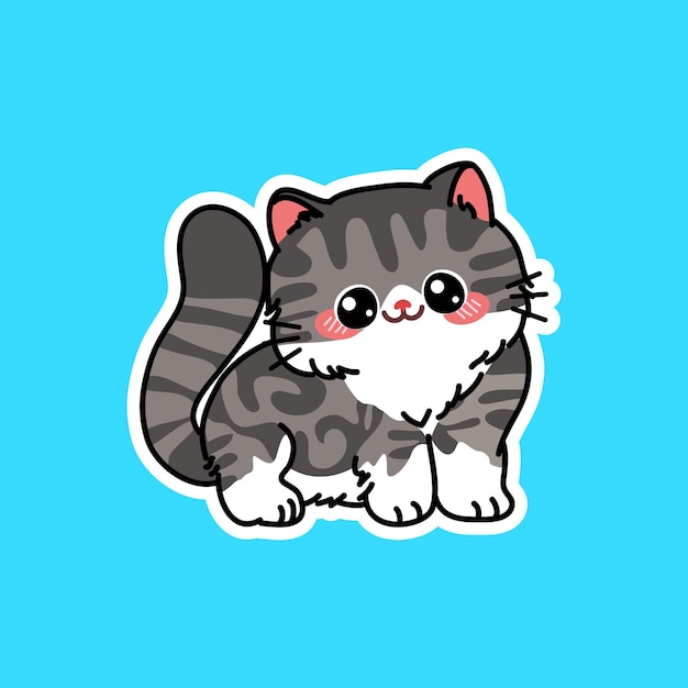 Cute Cat Vector Illustration