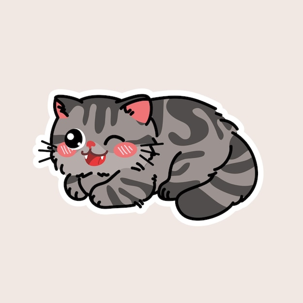 Cute cat vector illustration