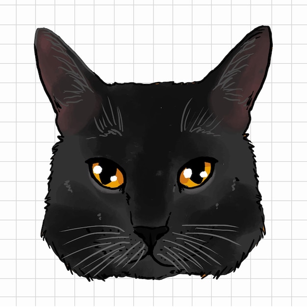 Cute Cat Vector Illustration