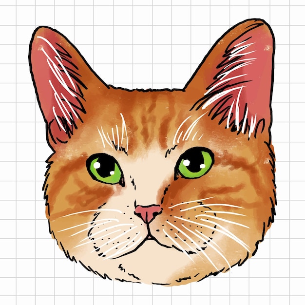 Cute cat vector illustration