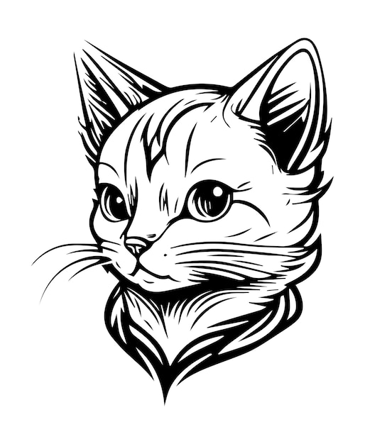 Cute cat vector illustration