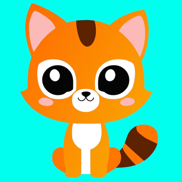 Vector cute cat wonderful cat