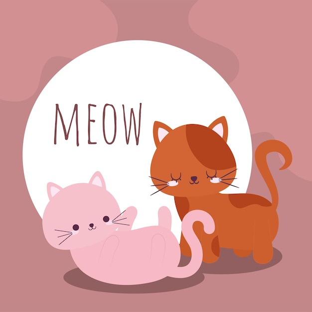 Cute cats design