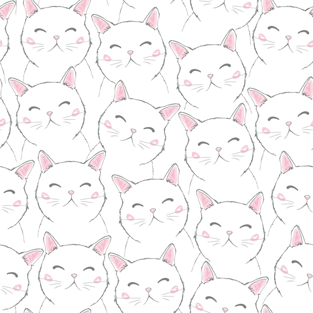 Cute cats pattern