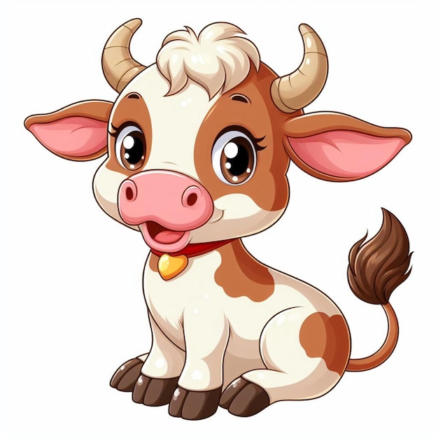 Cute Cattle Vector cartoon illustratie