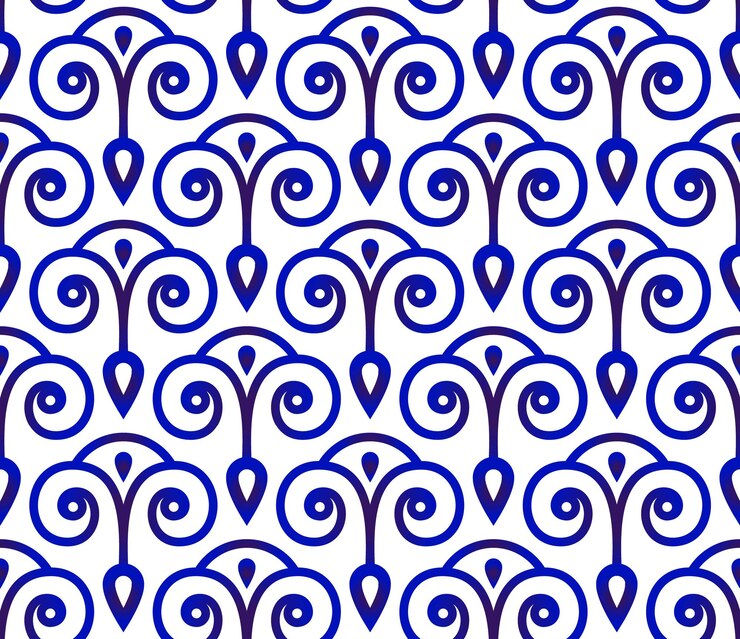 Vector cute ceramic pattern vector